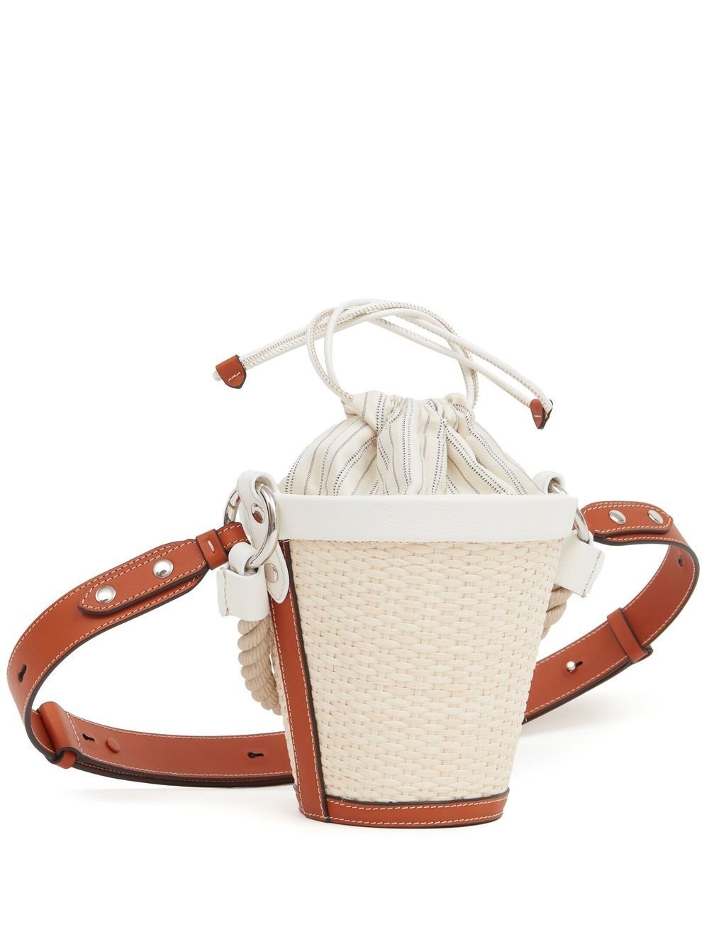 Fire Bucket woven-raffia shoulder bag - 4