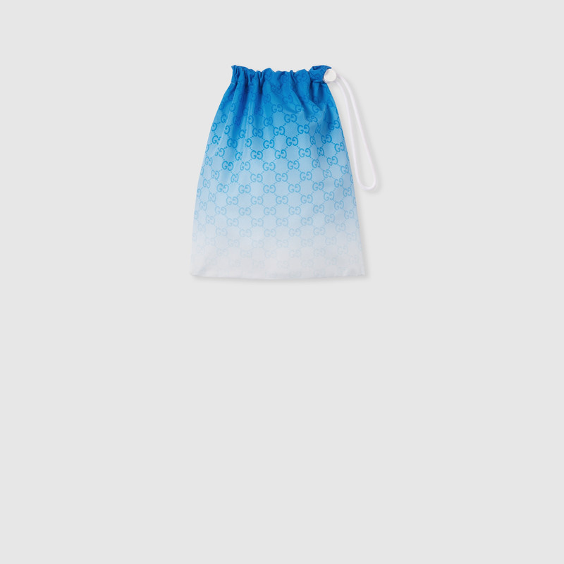 Printed technical poplin swim shorts 7