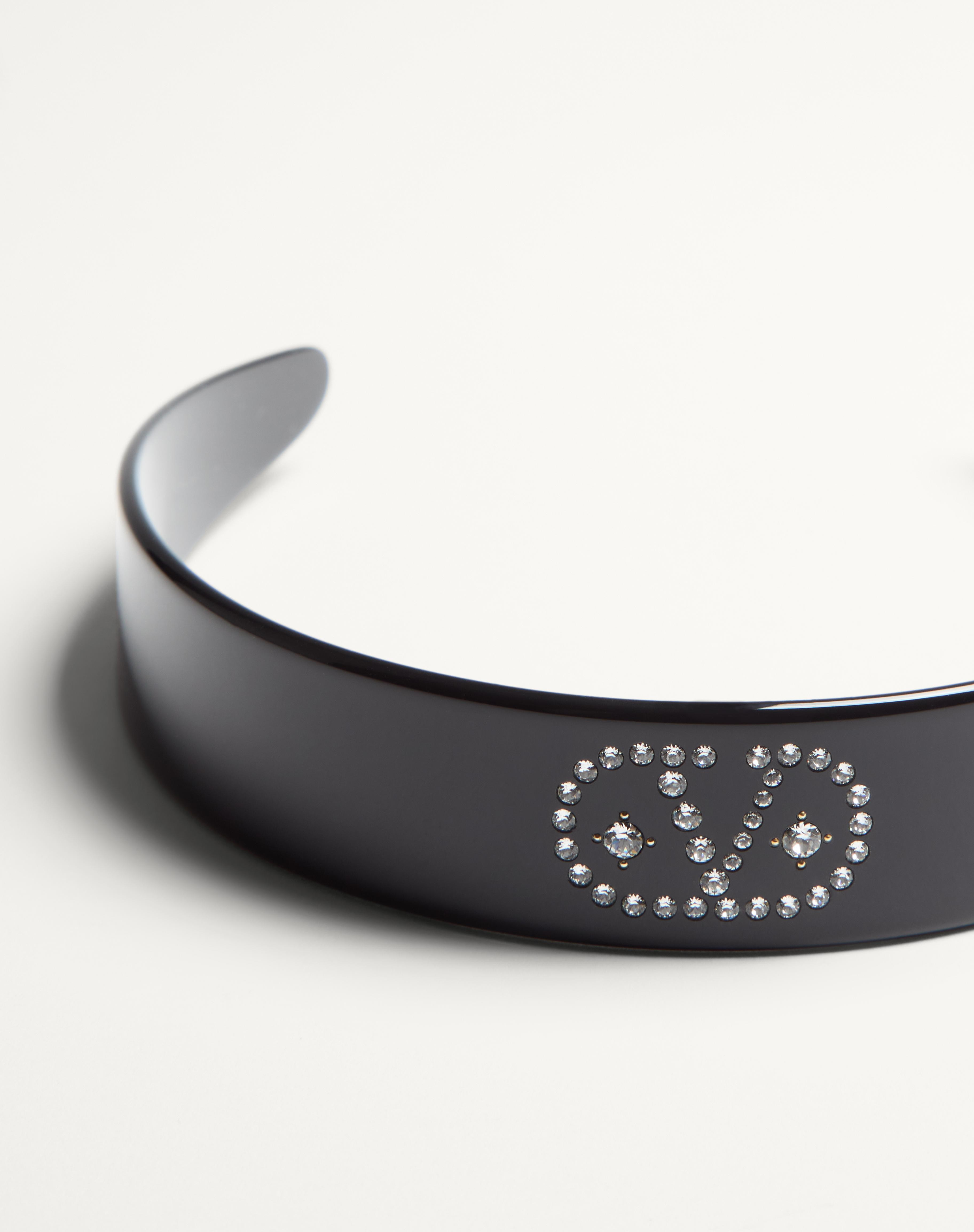 VLOGO SIGNATURE HEADBAND IN RESIN, METAL AND CRYSTALS - 4
