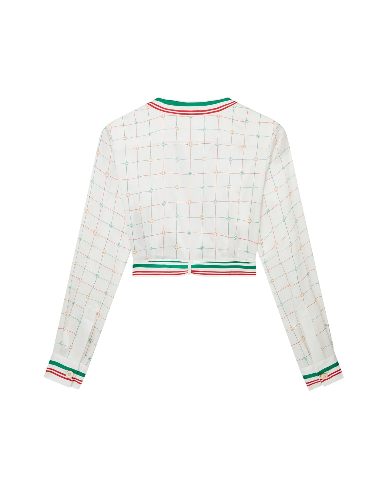 Tennis Club Check Wrap Blouse - 2