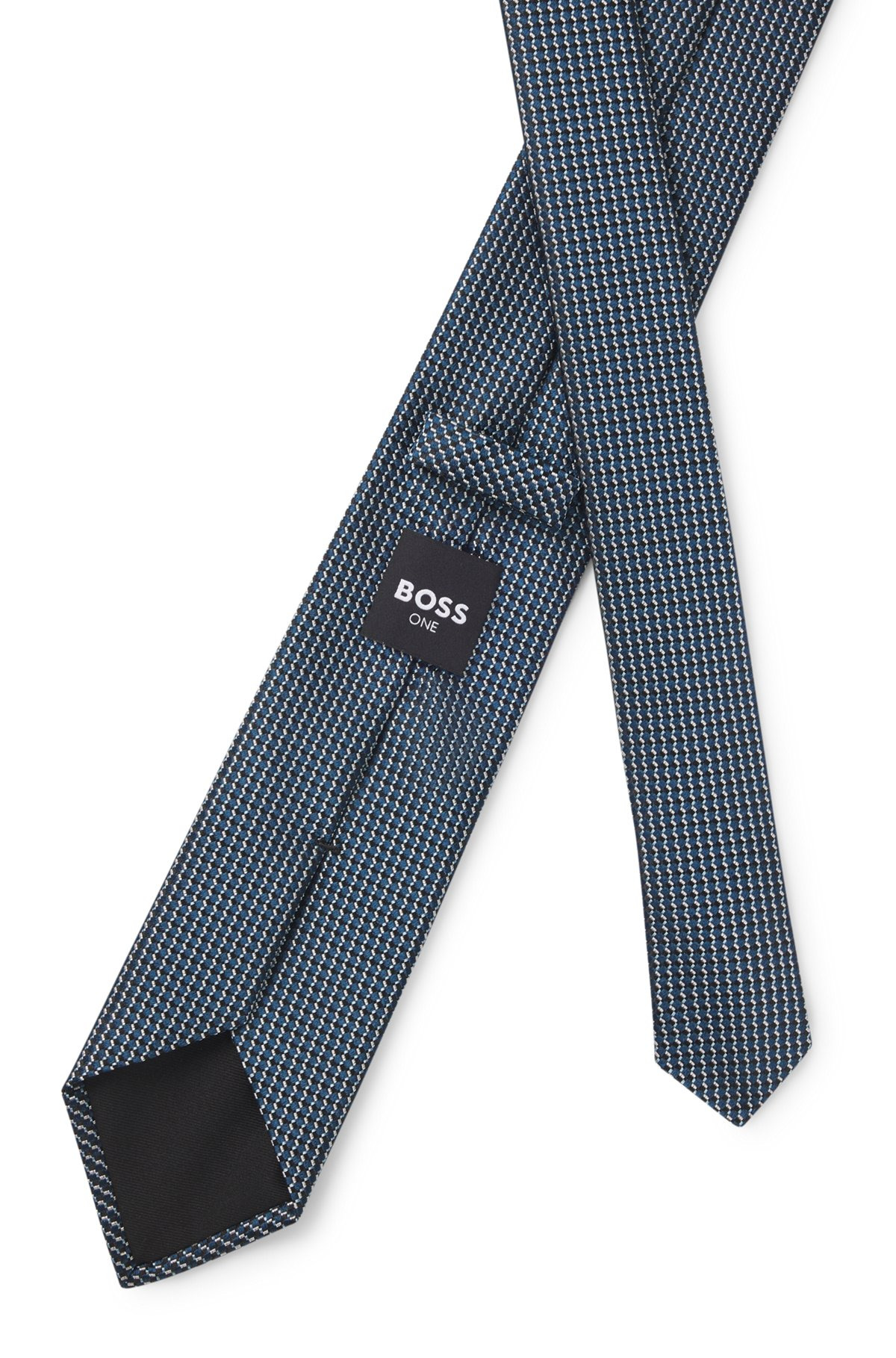SILK TIE WITH MICRO PATTERN - 5