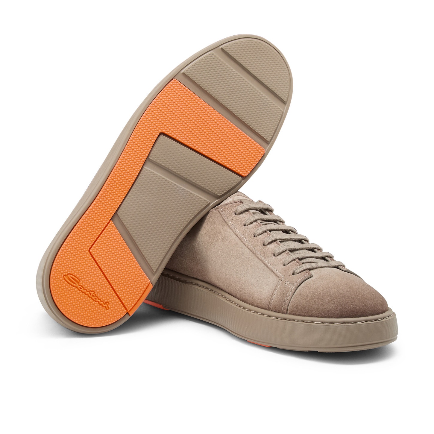 Men's grey suede sneaker - 4