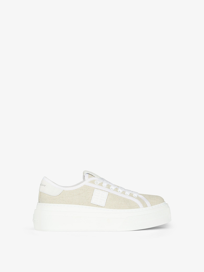 CITY PLATFORM SNEAKERS IN CANVAS 1