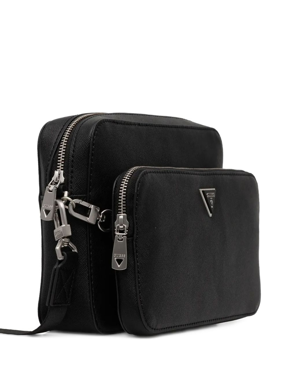 logo-plaque zip-fastening belt bag - 3