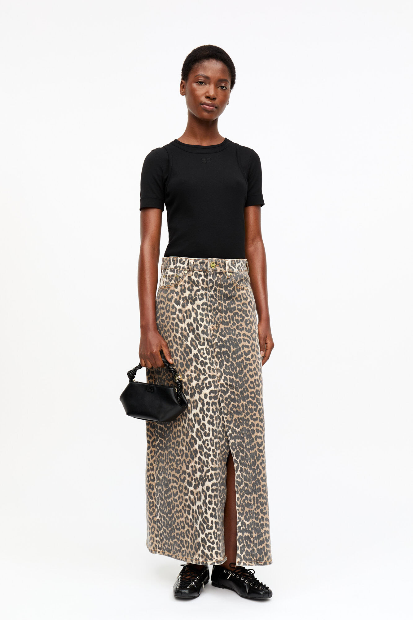 BLACK MINI GANNI BOU BAG - 7