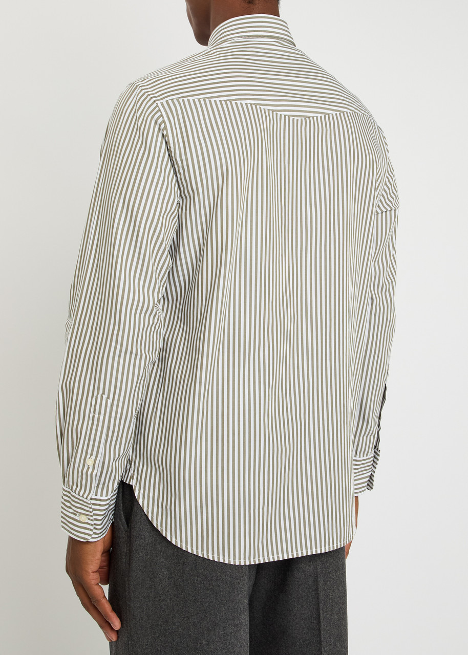Officine Générale Giacamo Cotton Candy Stripe Shirt - 3