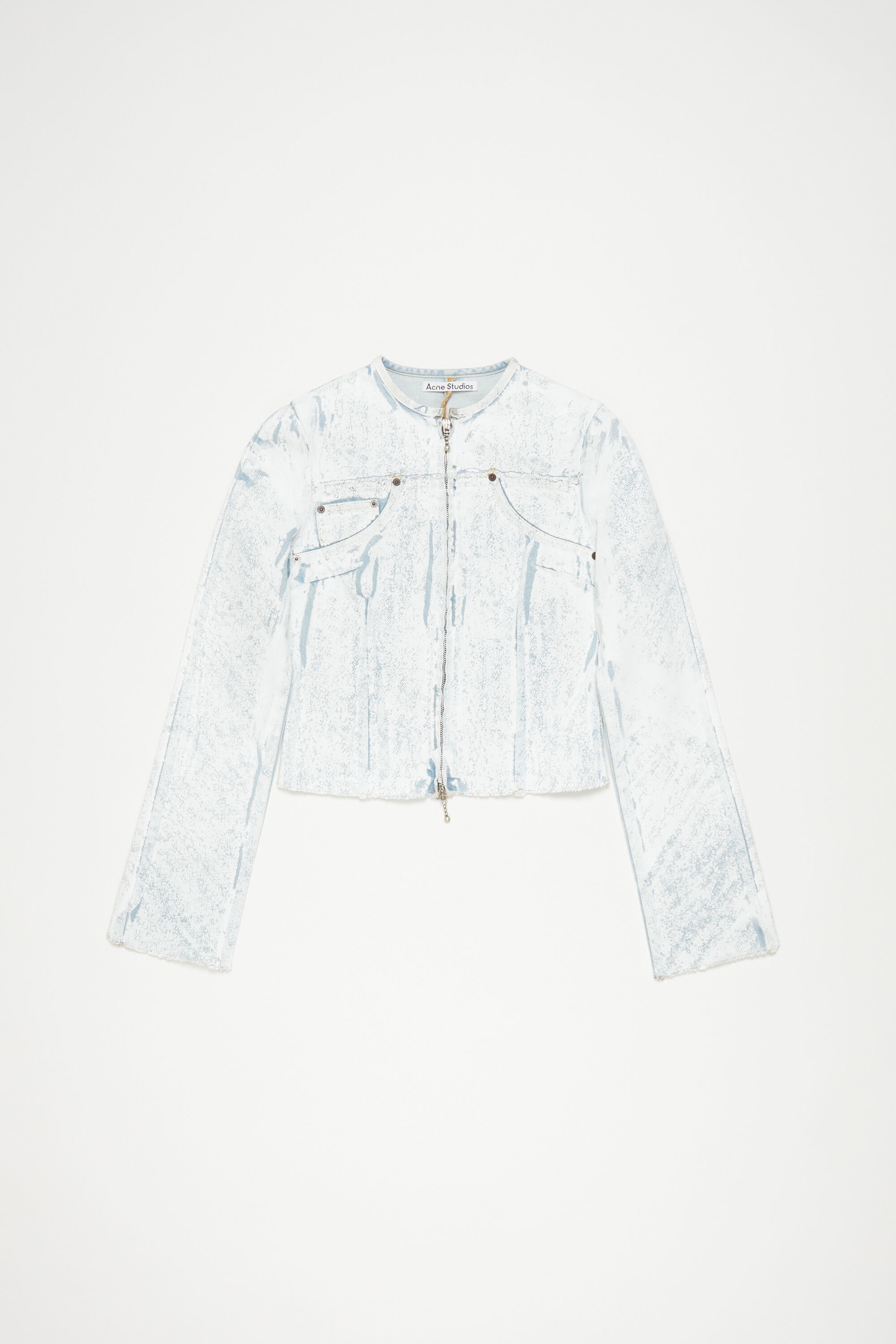 Pigment print denim jacket - Light blue - 7