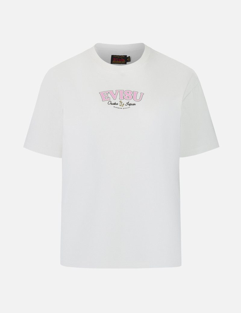 EVISU Twisted Rope and Daicock Anchor Print Oversized T-Shirt outlook