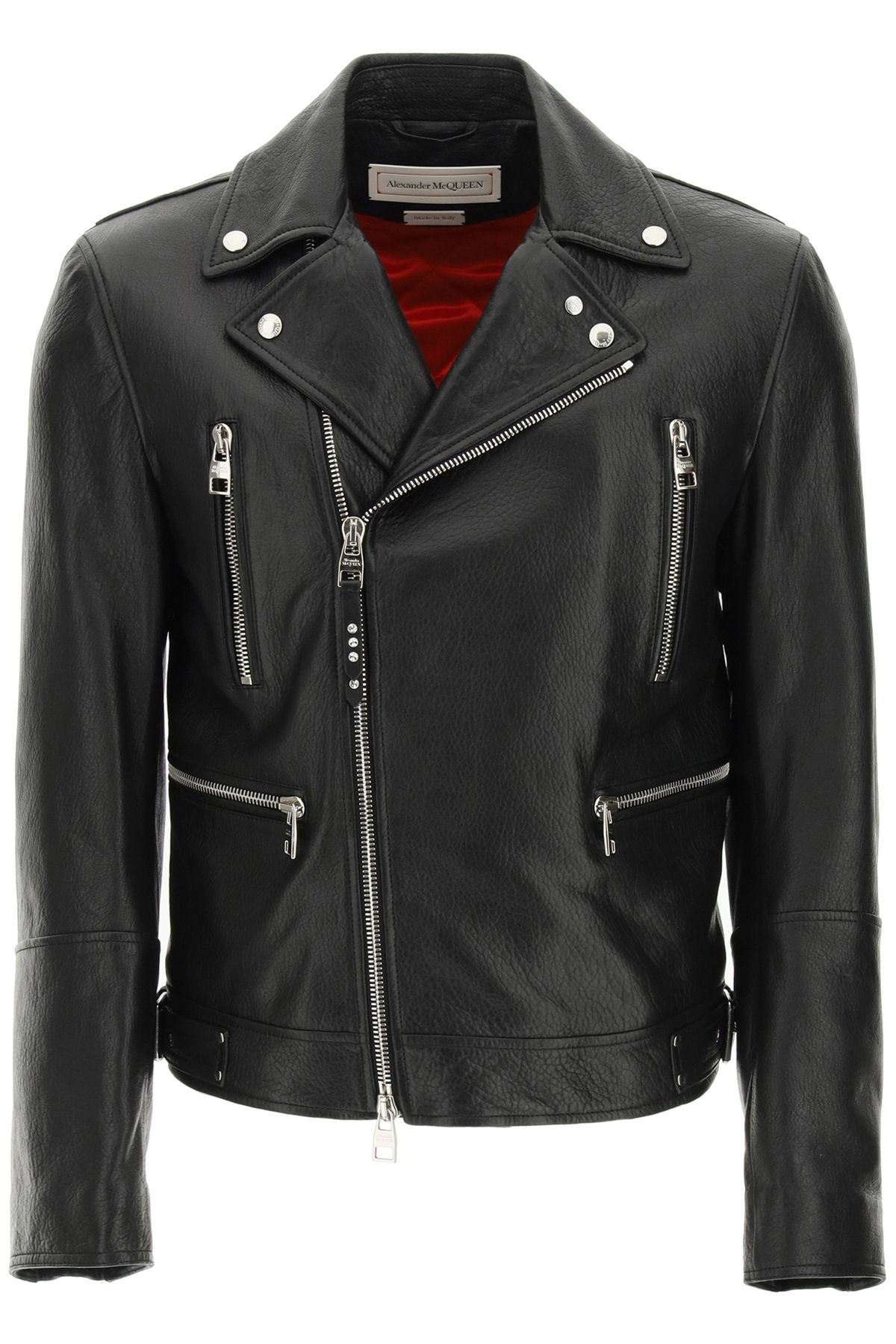 LEATHER BIKER JACKET - 1