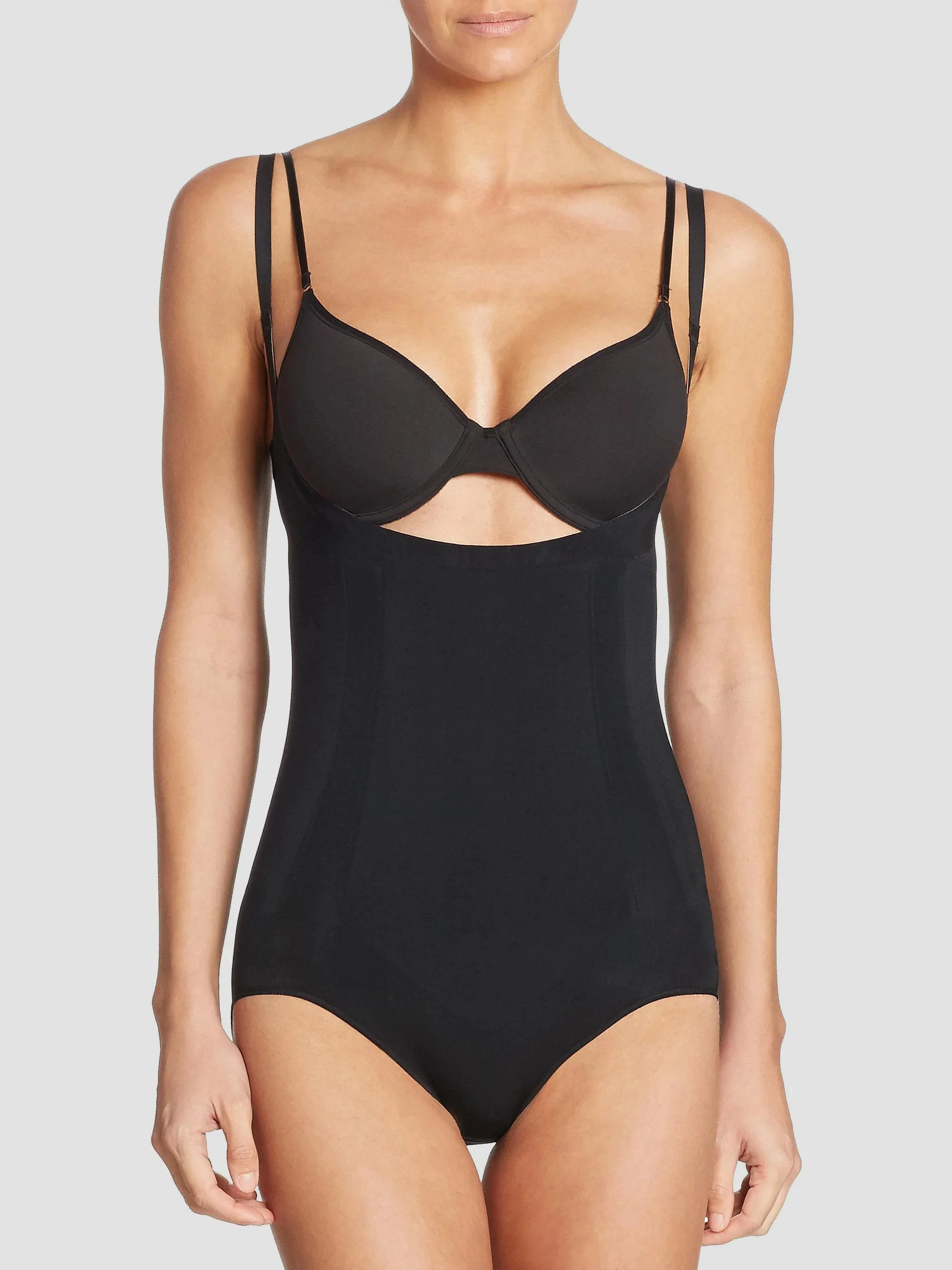 Women's Oncore Open-Bust Bodysuit - Black - 1