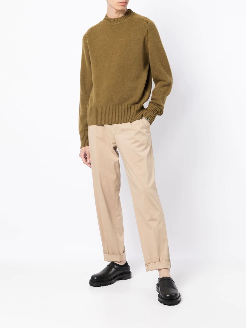 crew-neck cashmere jumper - 2