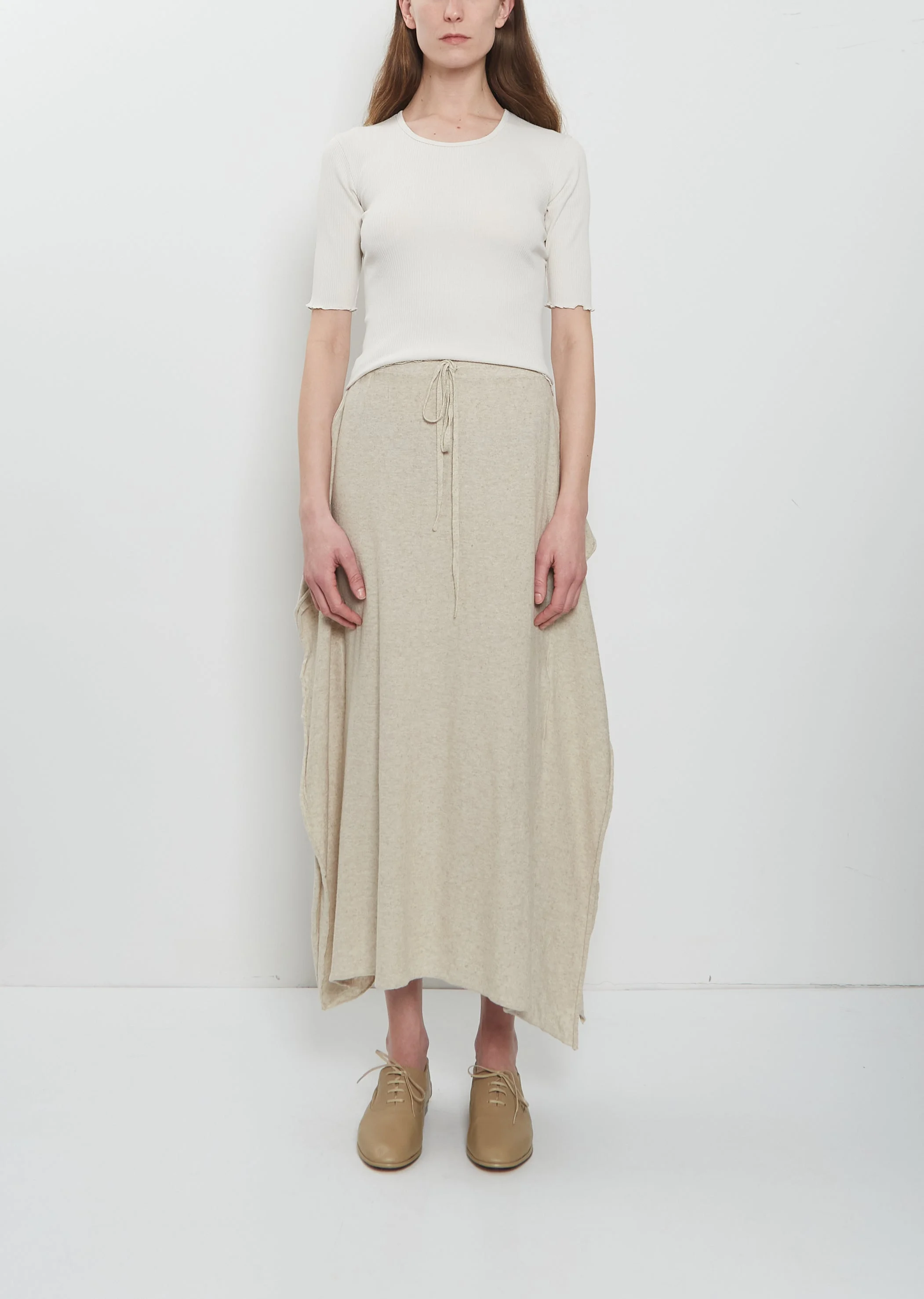 Wave Cotton Linen Skirt - 1