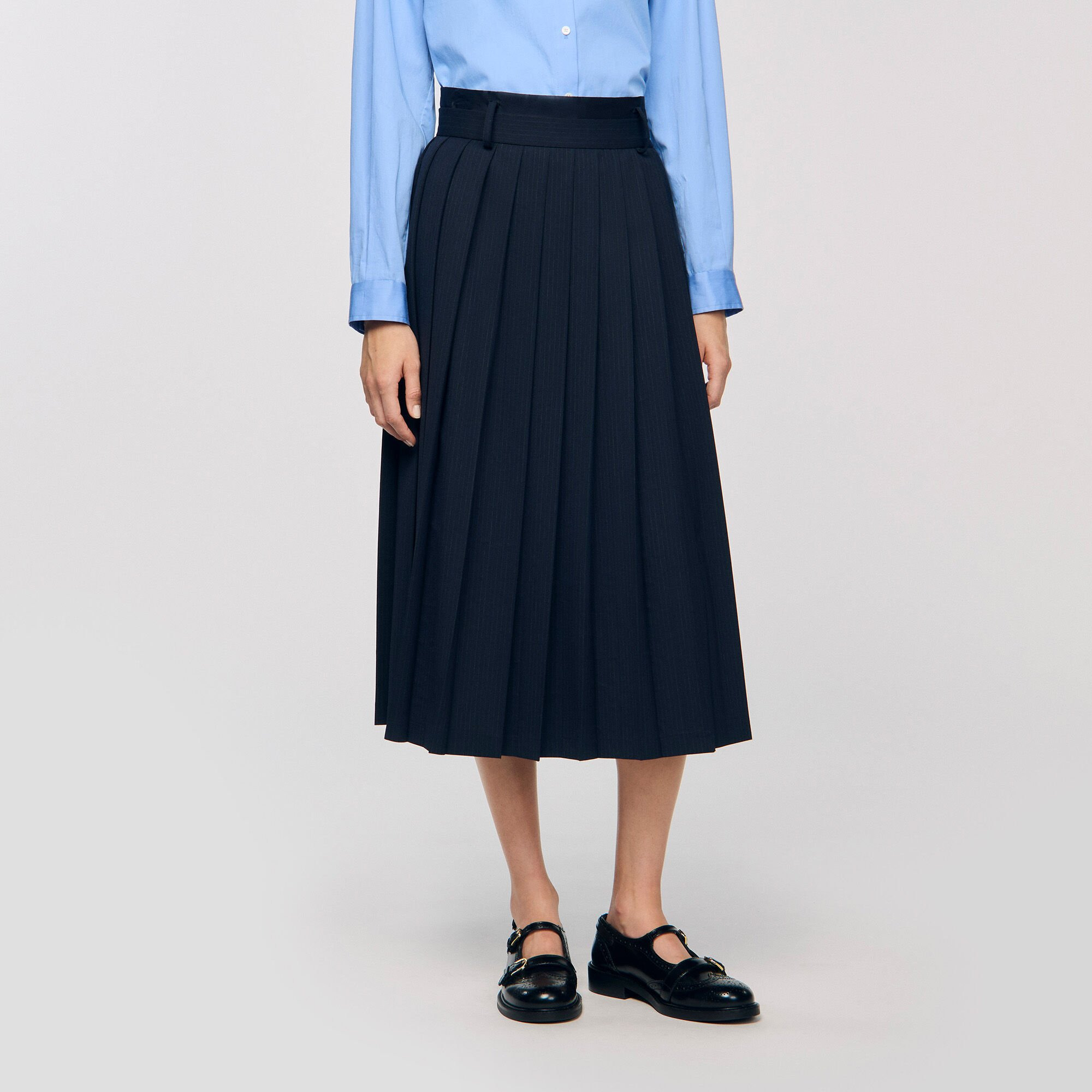 MAXI PLEATED SKIRT - 4