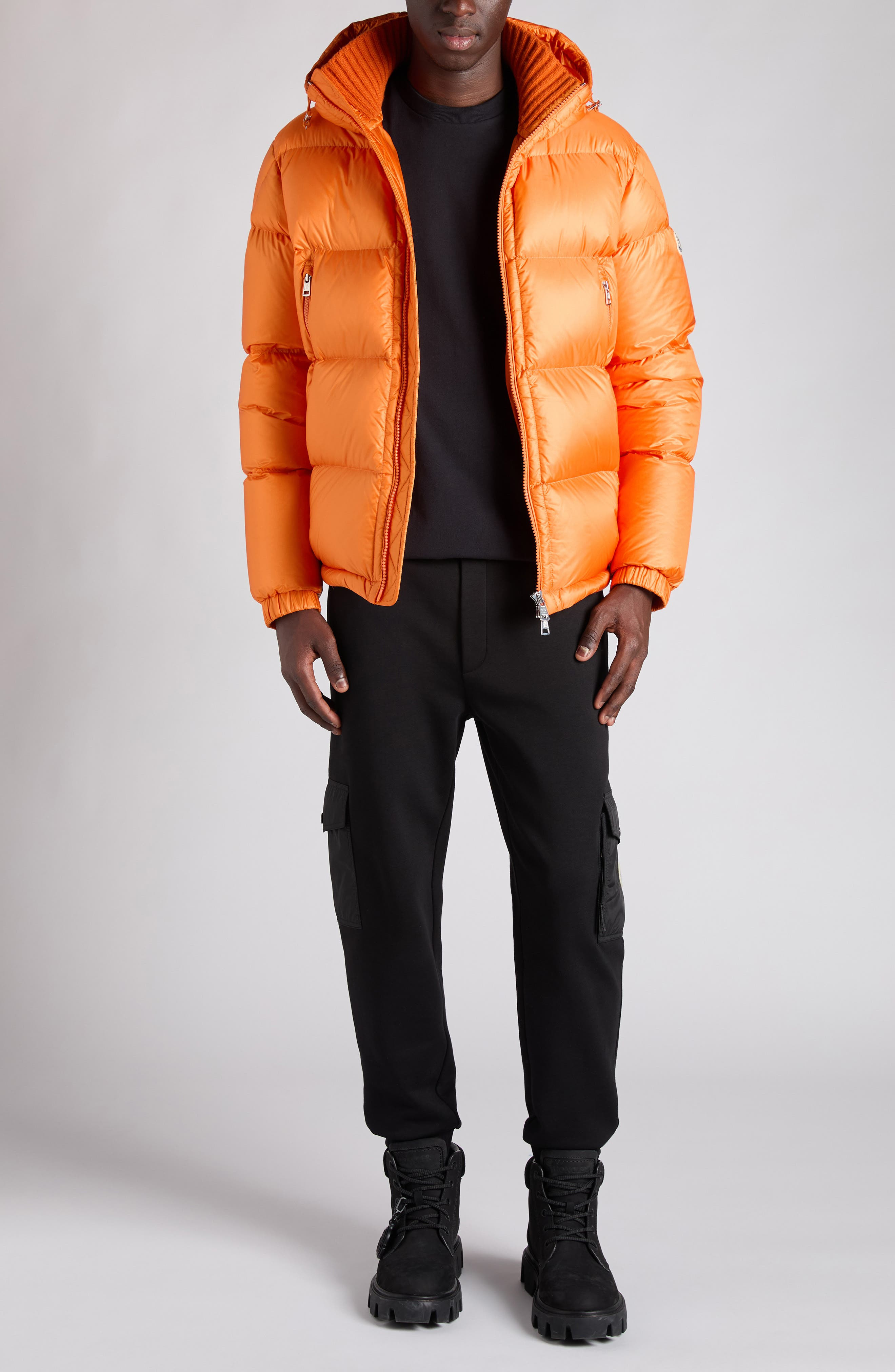 Moncler Logo Patch Cargo Joggers in Black at Nordstrom - 2