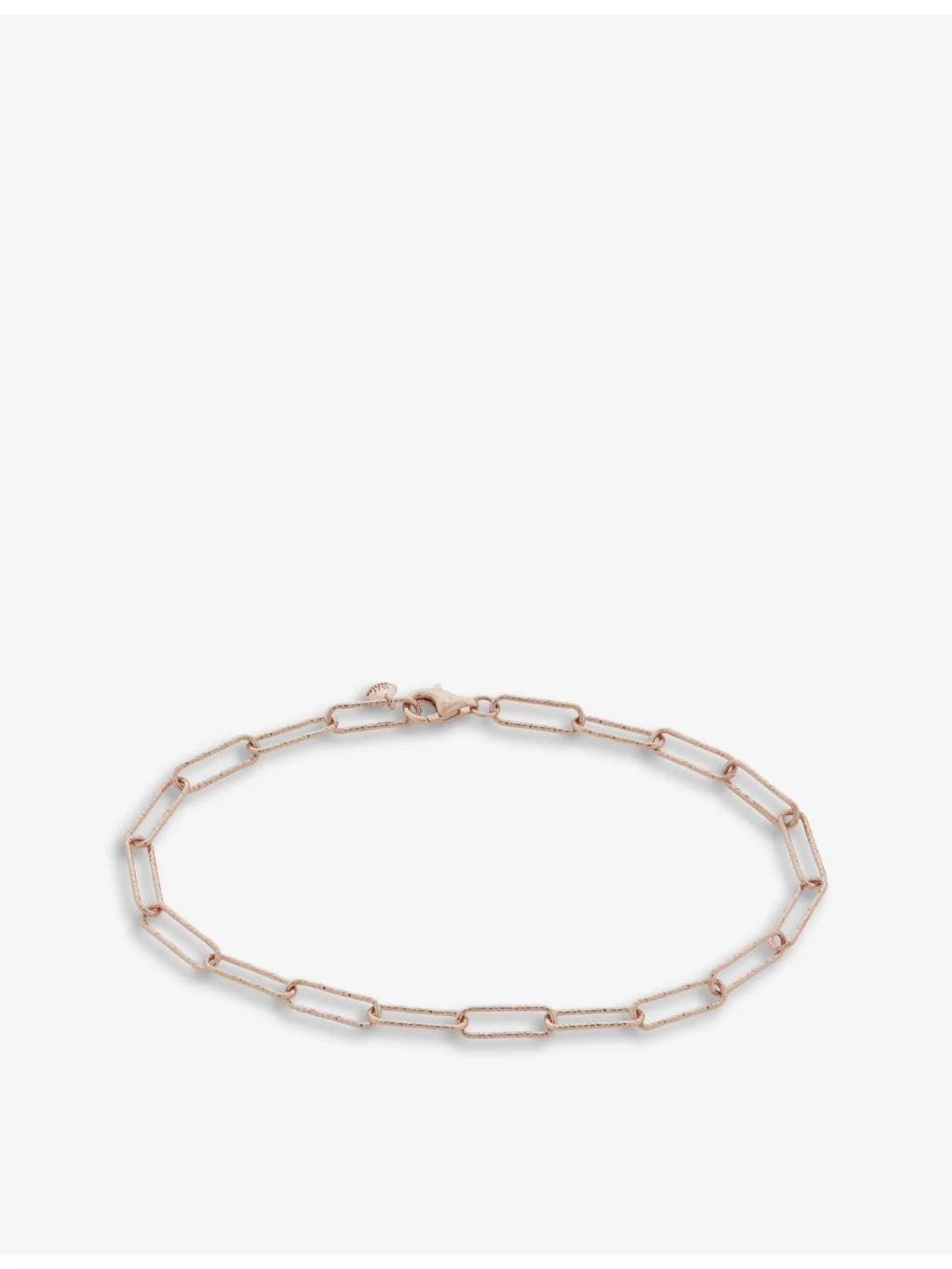 Alta textured 18ct rose gold-plated vermeil sterling silver bracelet - 1
