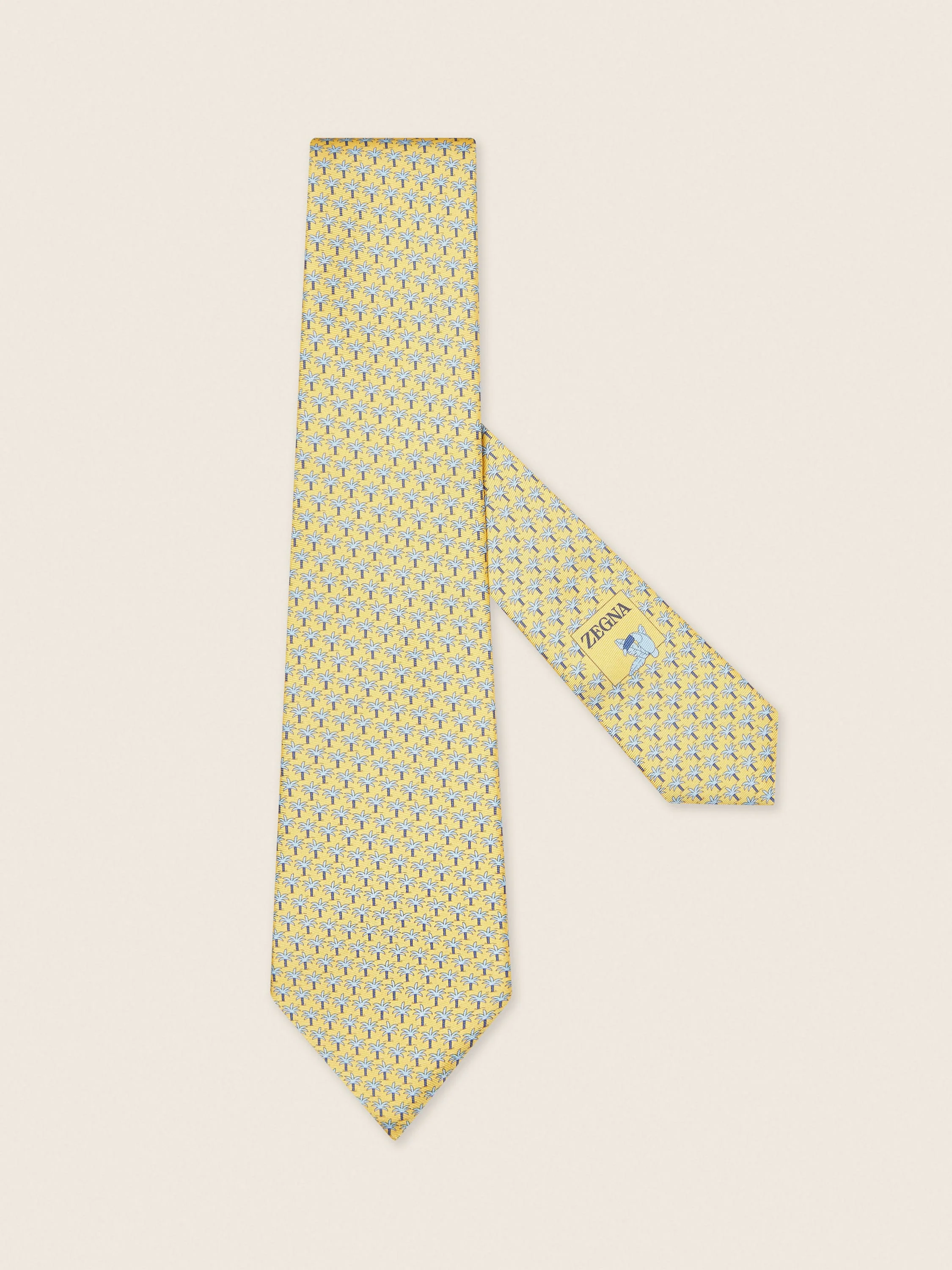 YELLOW SILK TIE - 1
