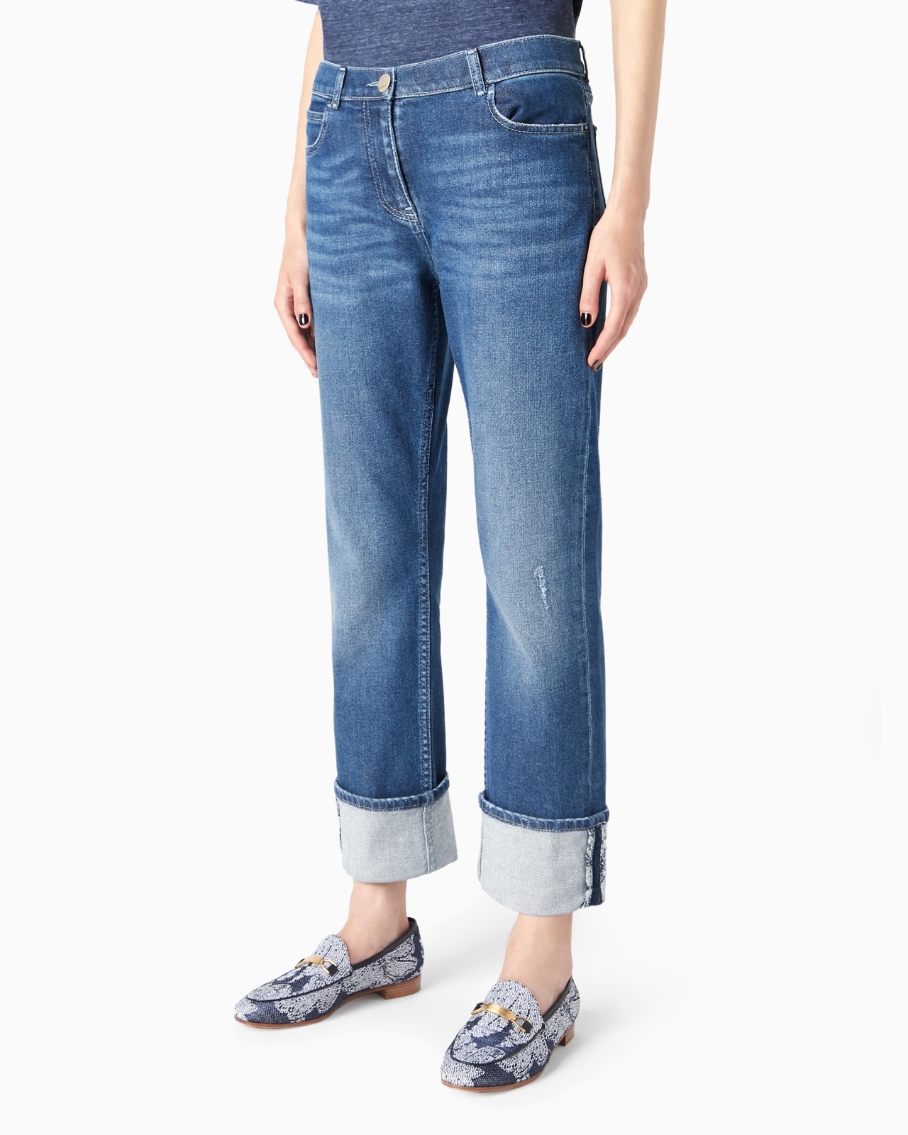 Denim Collection five-pocket trousers in stretch cotton denim - 2