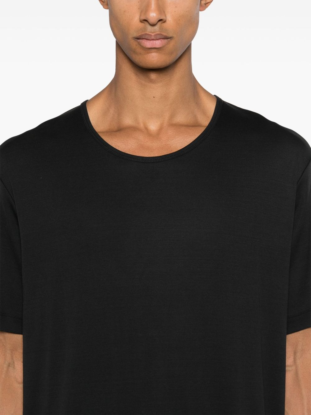 RIBBED U-NECK T-SHIRT - 2