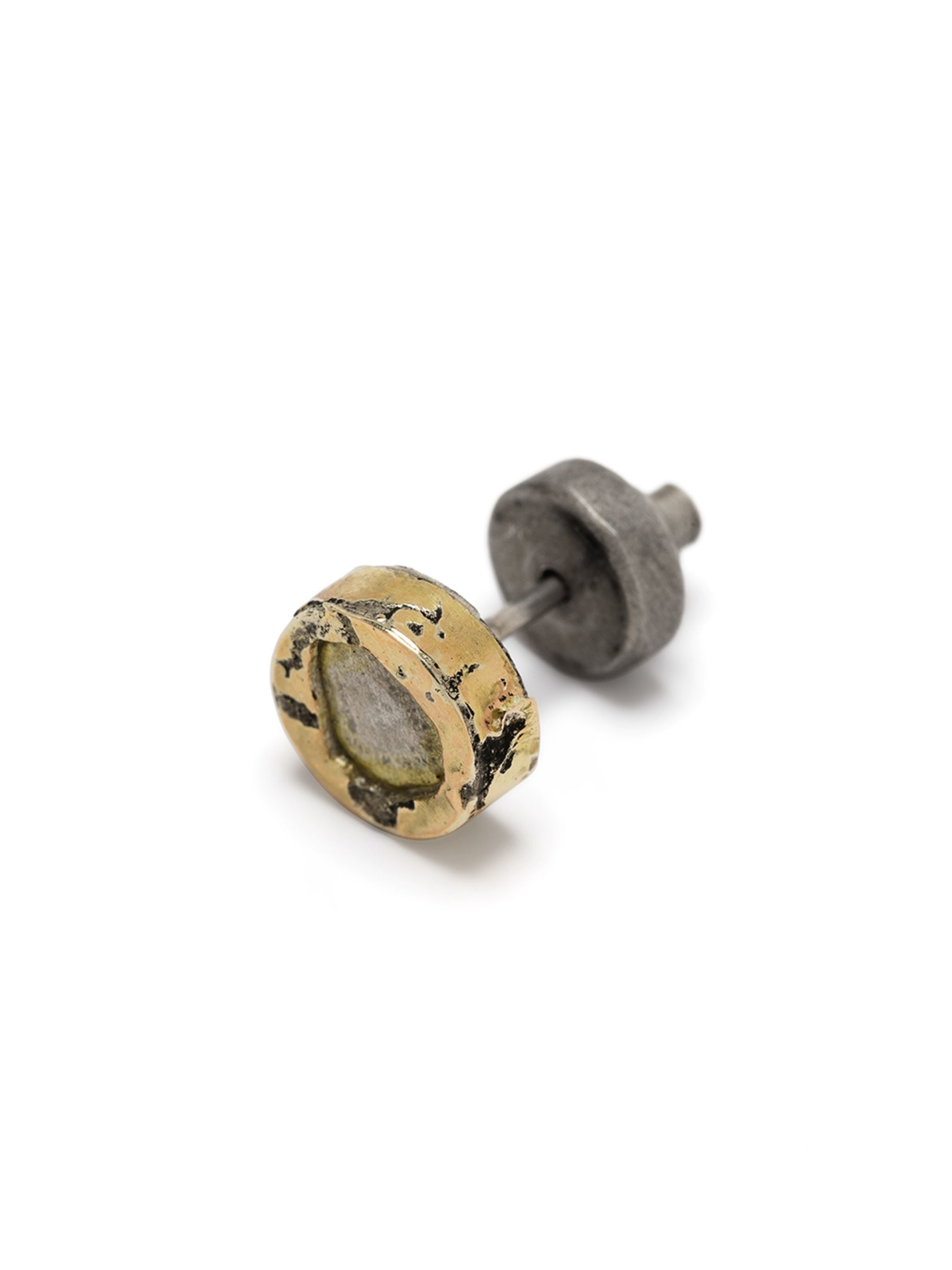 PARTS OF FOUR - Stud Earring (Fuse, 0.2 CT, Yellow Diamond Slab, DA18K+YDIA) - 3