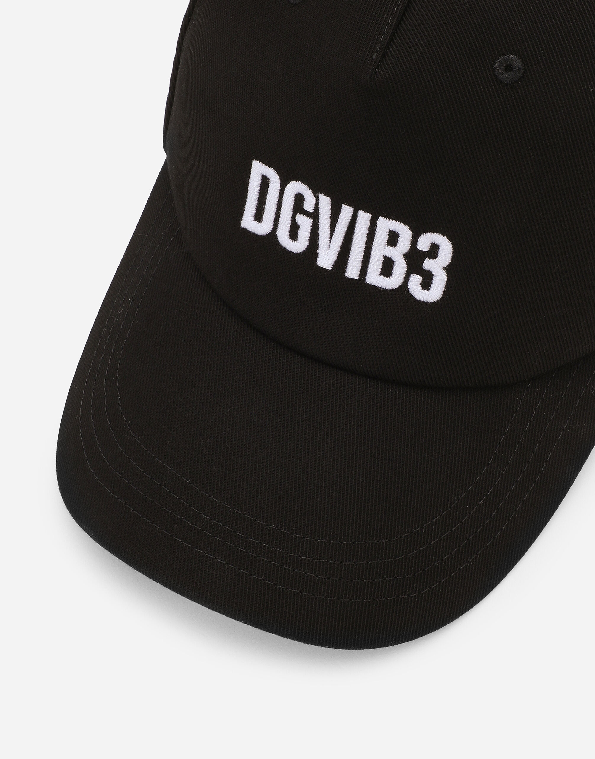 Cotton drill baseball cap with DGVIB3 embroidery - 2
