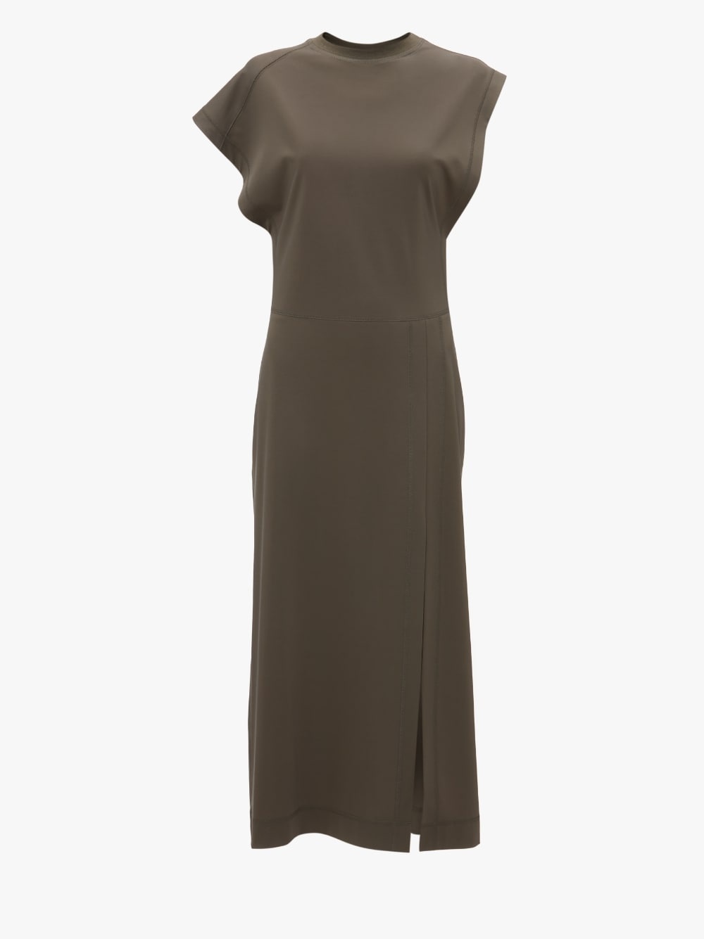 CAP SLEEVE SLIT DRESS - 1