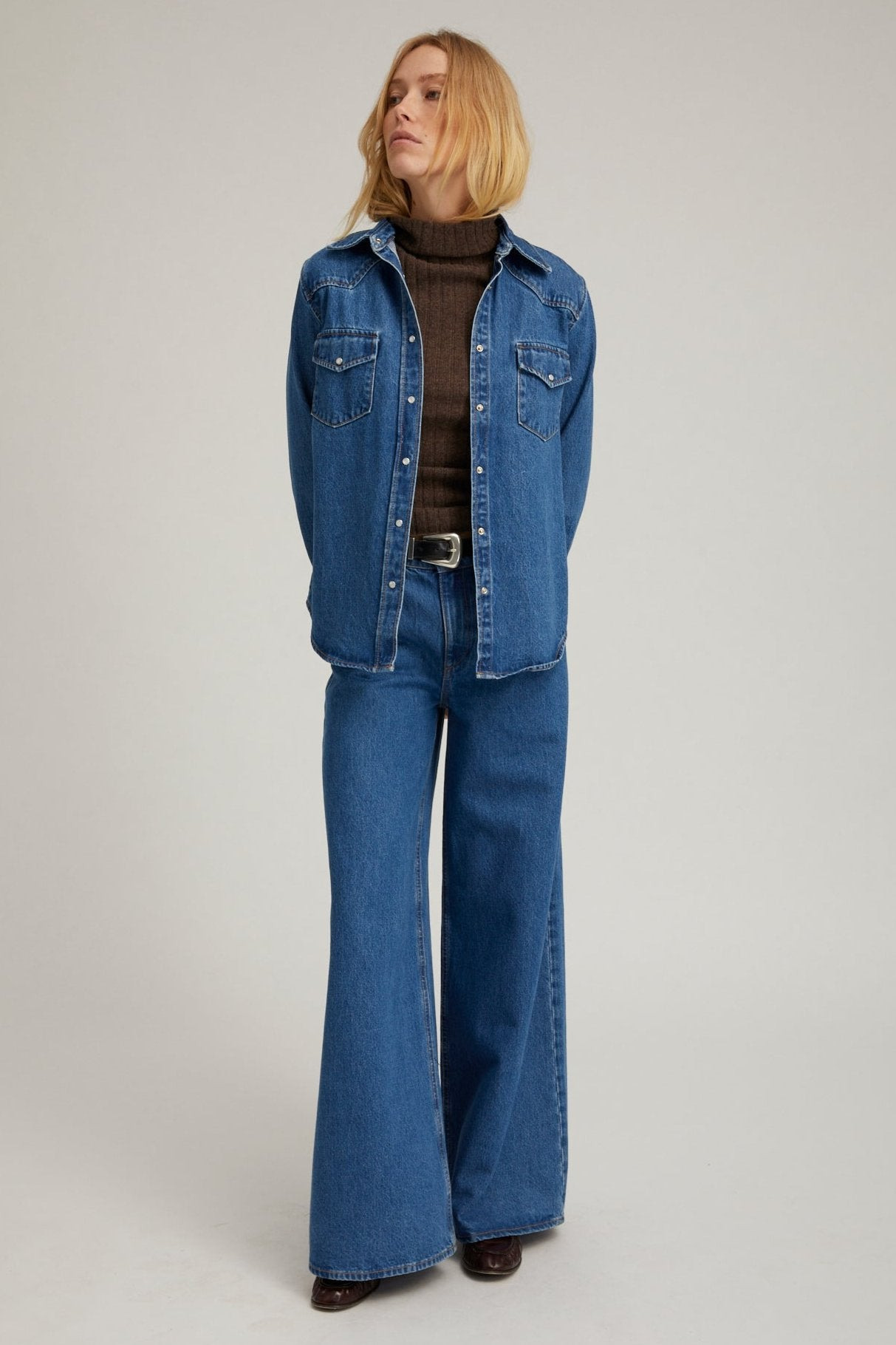 COCO WIDE LEG DENIM - 4