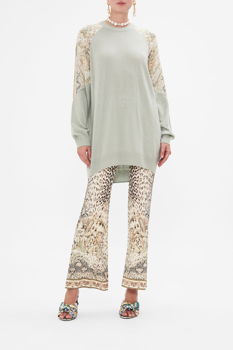 CAMILLA WOOL CASHMERE SILK SPLICED SHOULDER KNIT outlook