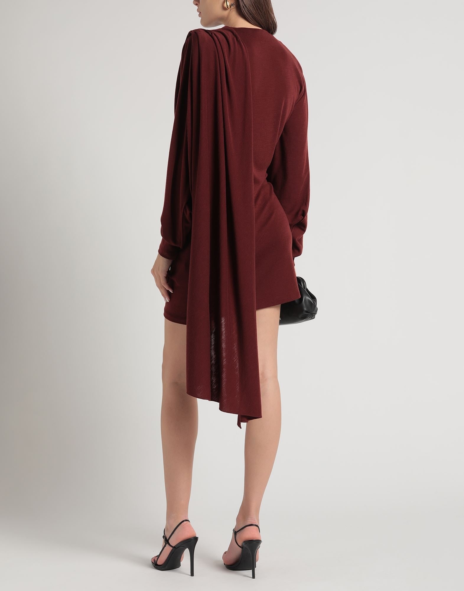 Burgundy Women's Short Dress - 4