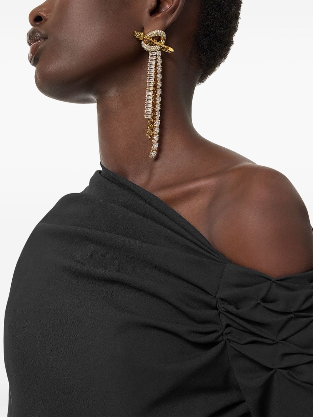 crystal-embellished earrings - 3