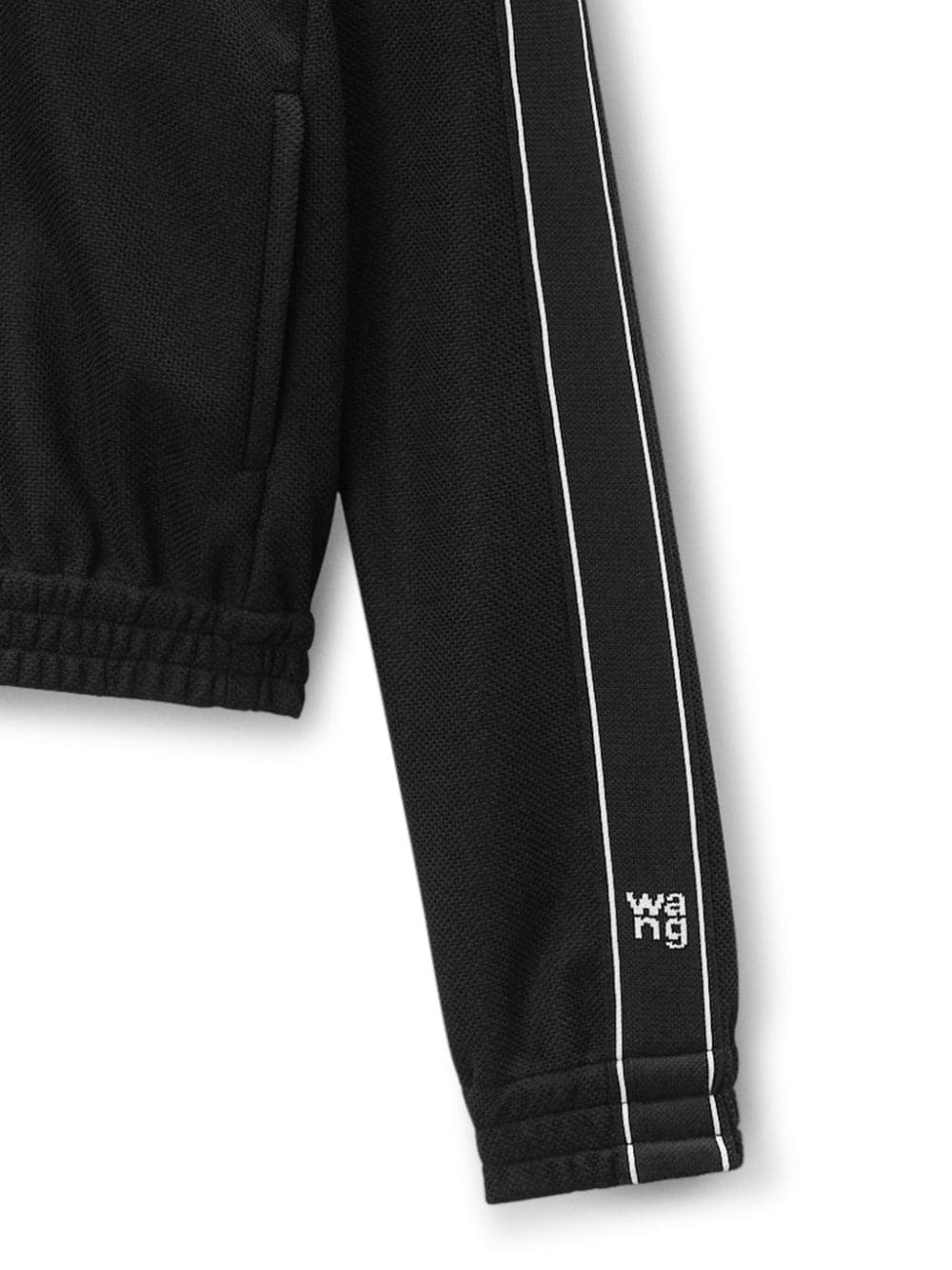 logo-tape cropped track jacket - 6