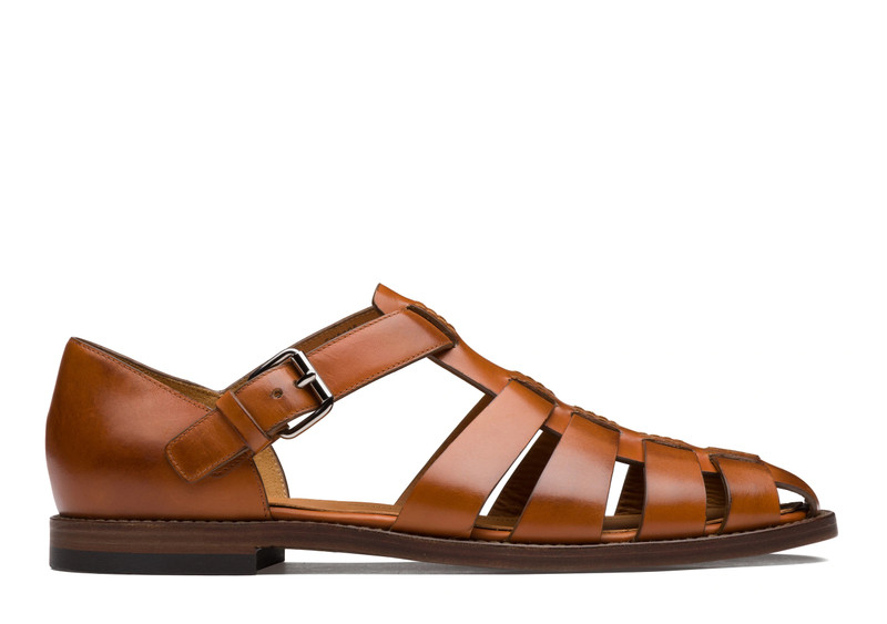 Fisherman Nevada Leather Sandal Walnut - 1