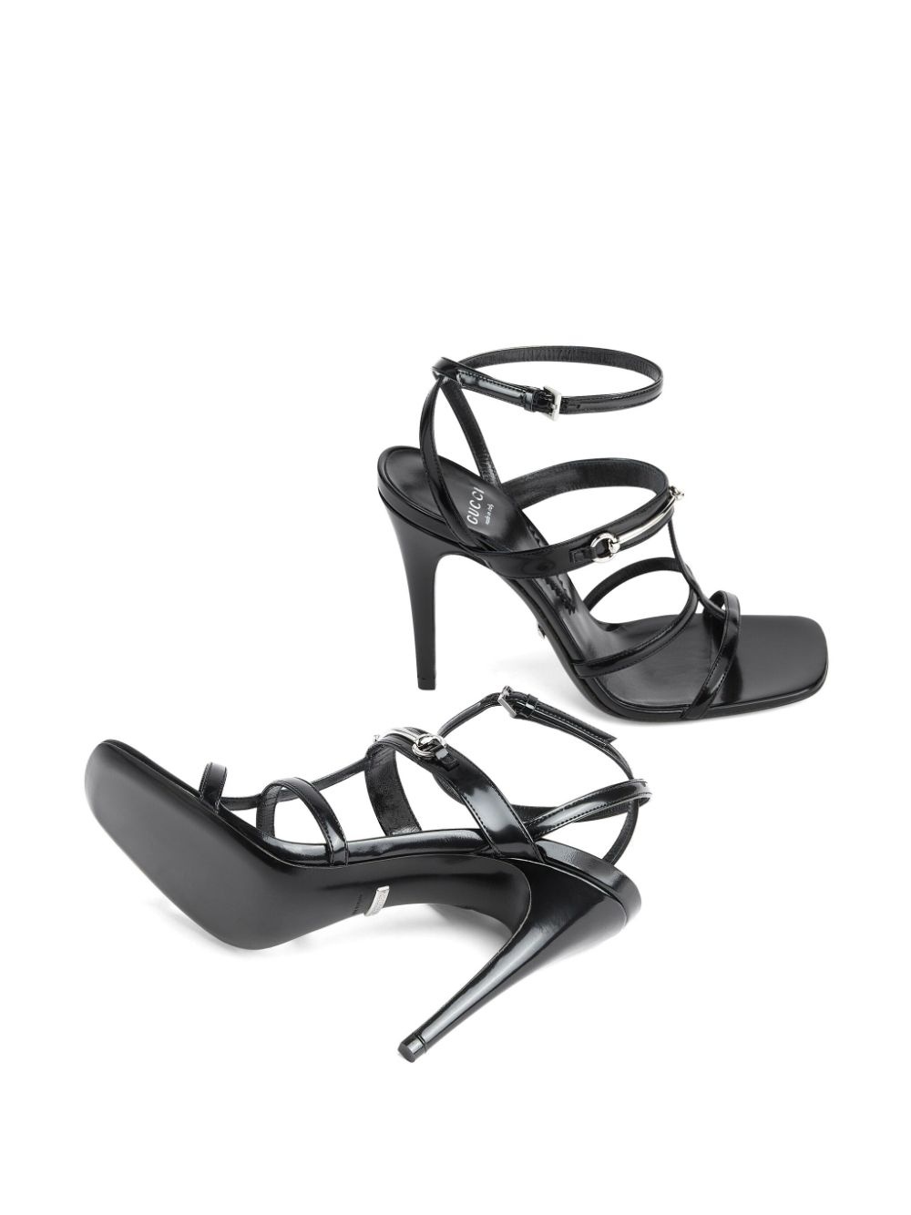 Horsebit slim heel sandals - 4