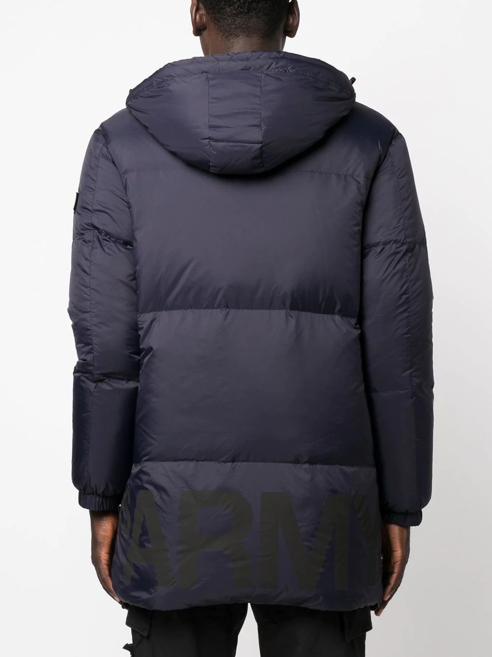 hooded feather-down padded jacket - 4