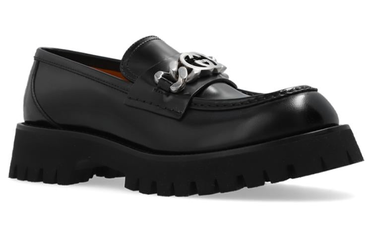 (WMNS) Gucci Lug Sole Loafer 'Black Leather' 752650-DS800-1000 - 2