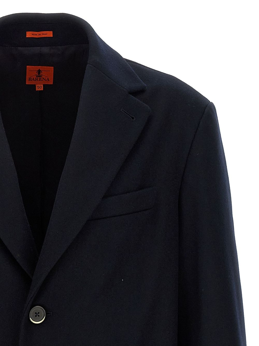 notched-lapel wool-blend coat - 4