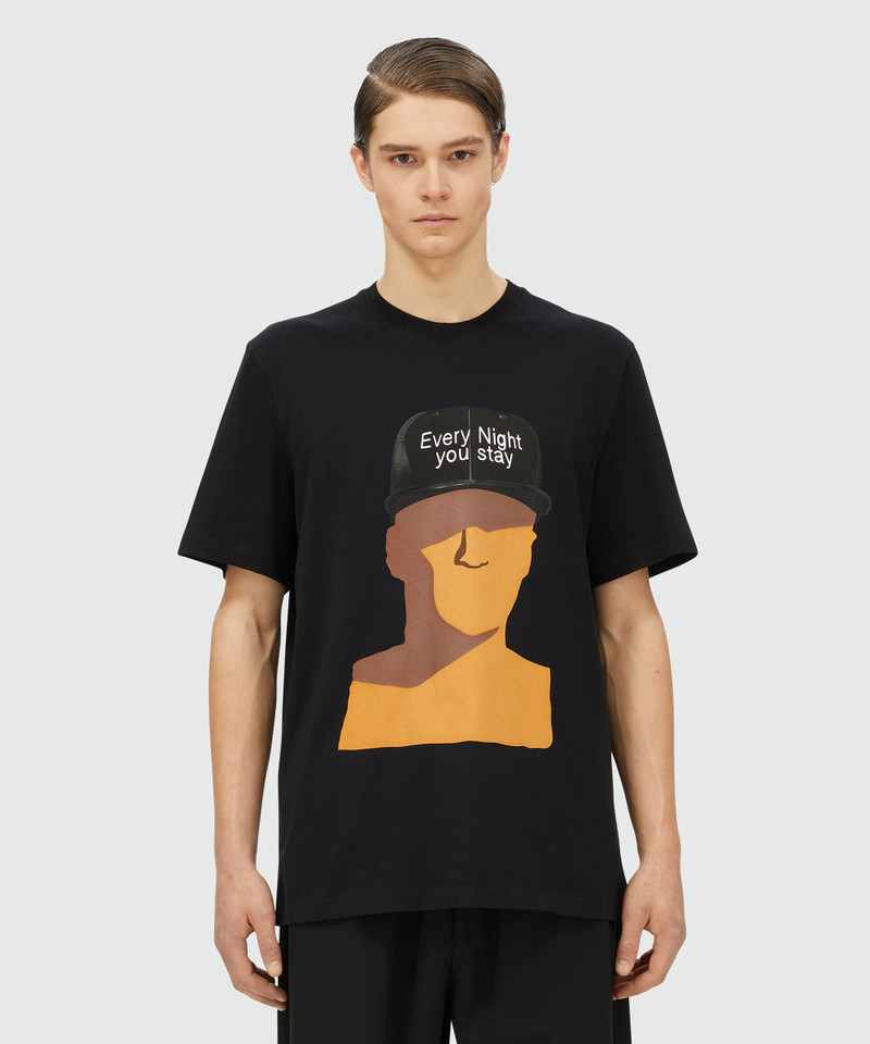 MSGM T-shirt with "Every night you stay" print outlook