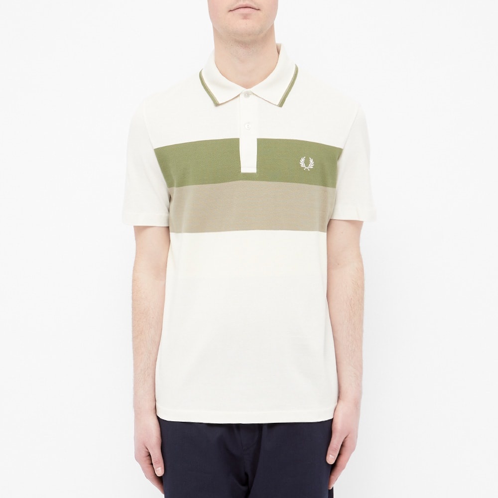 Fred Perry Reissues Striped Mesh Panel Tennis Polo - 3