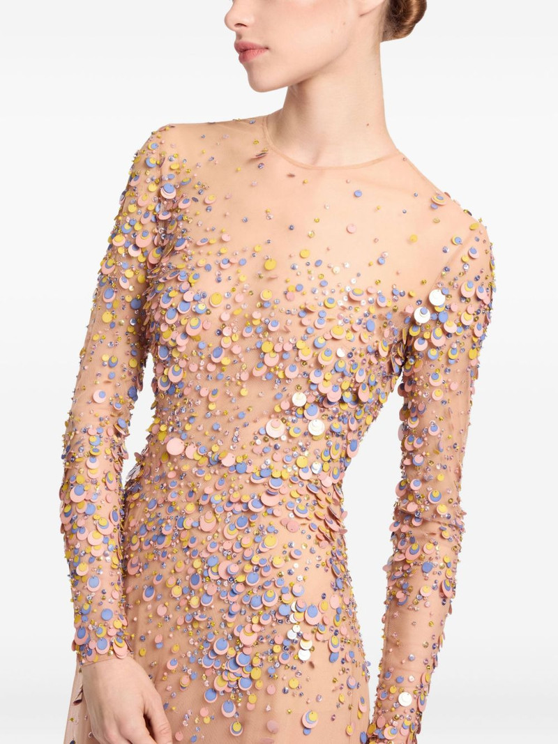 sequin-embellished maxi dress 4