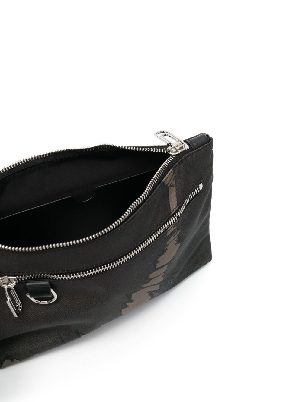 logo-print clutch bag - 4