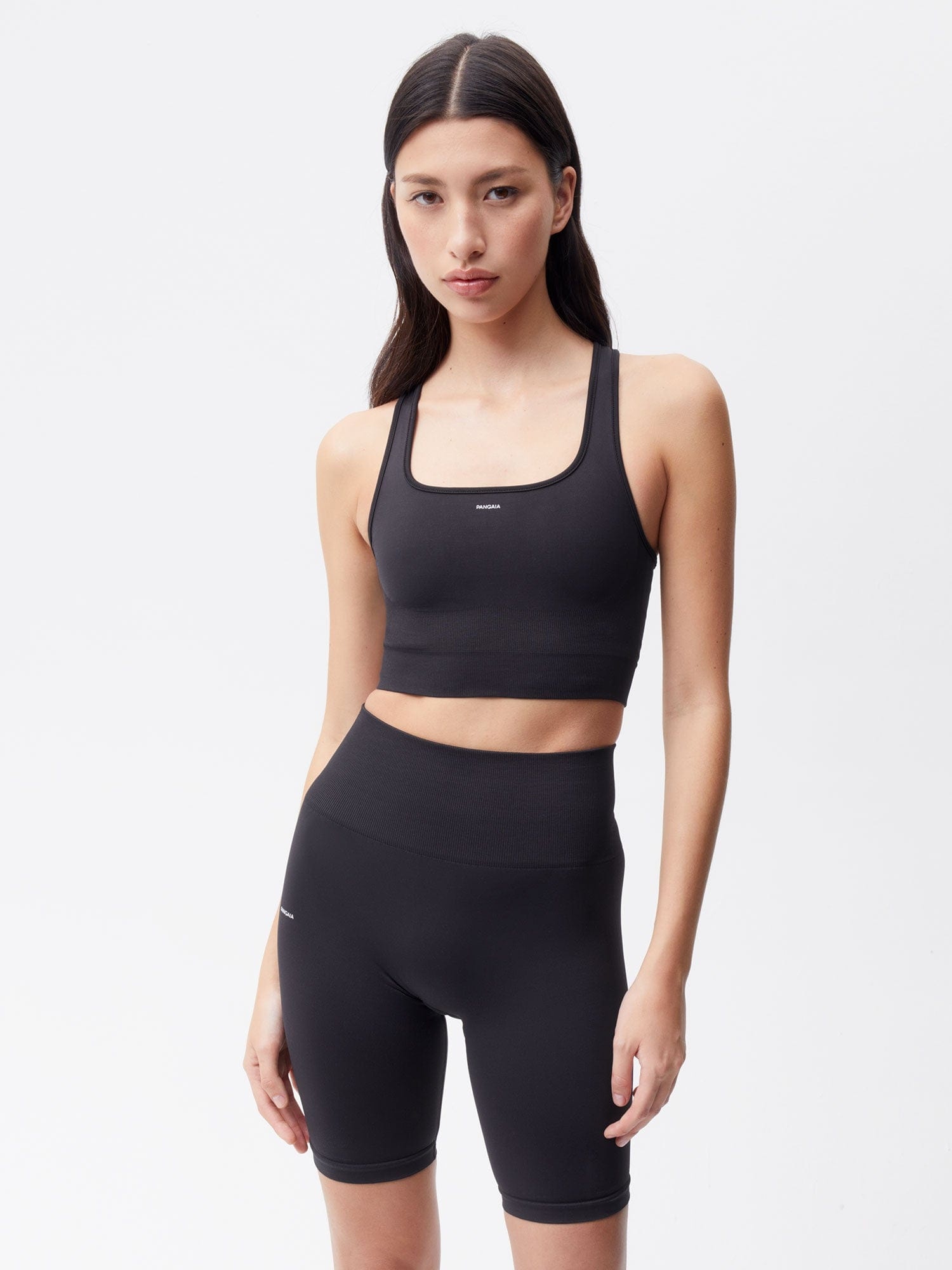 Women's Plant-Stretch Compressive Sports Bra - Black - 2