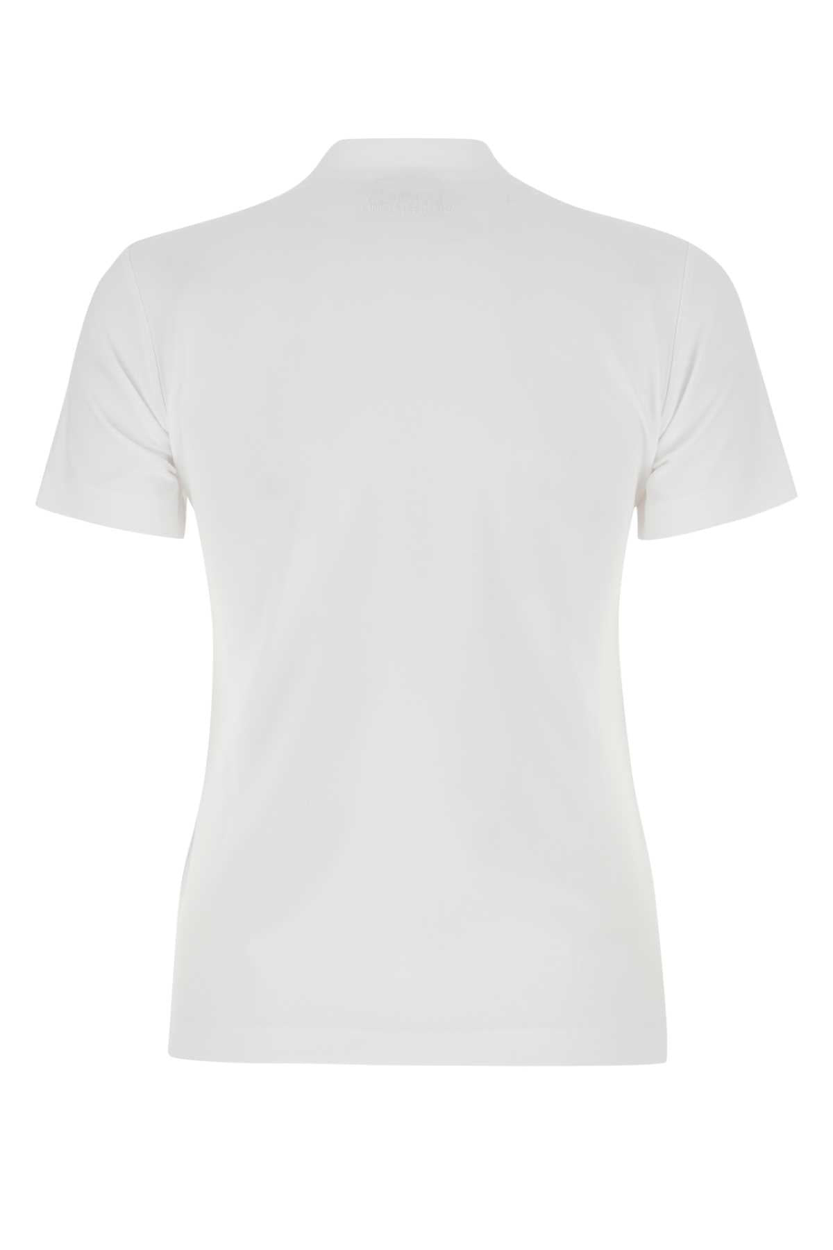 Vetements Women White Cotton T-Shirt - 2
