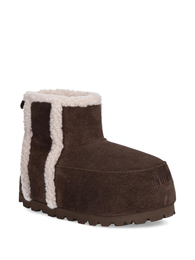INUIKII Chunky fleece-lining panelled boots outlook
