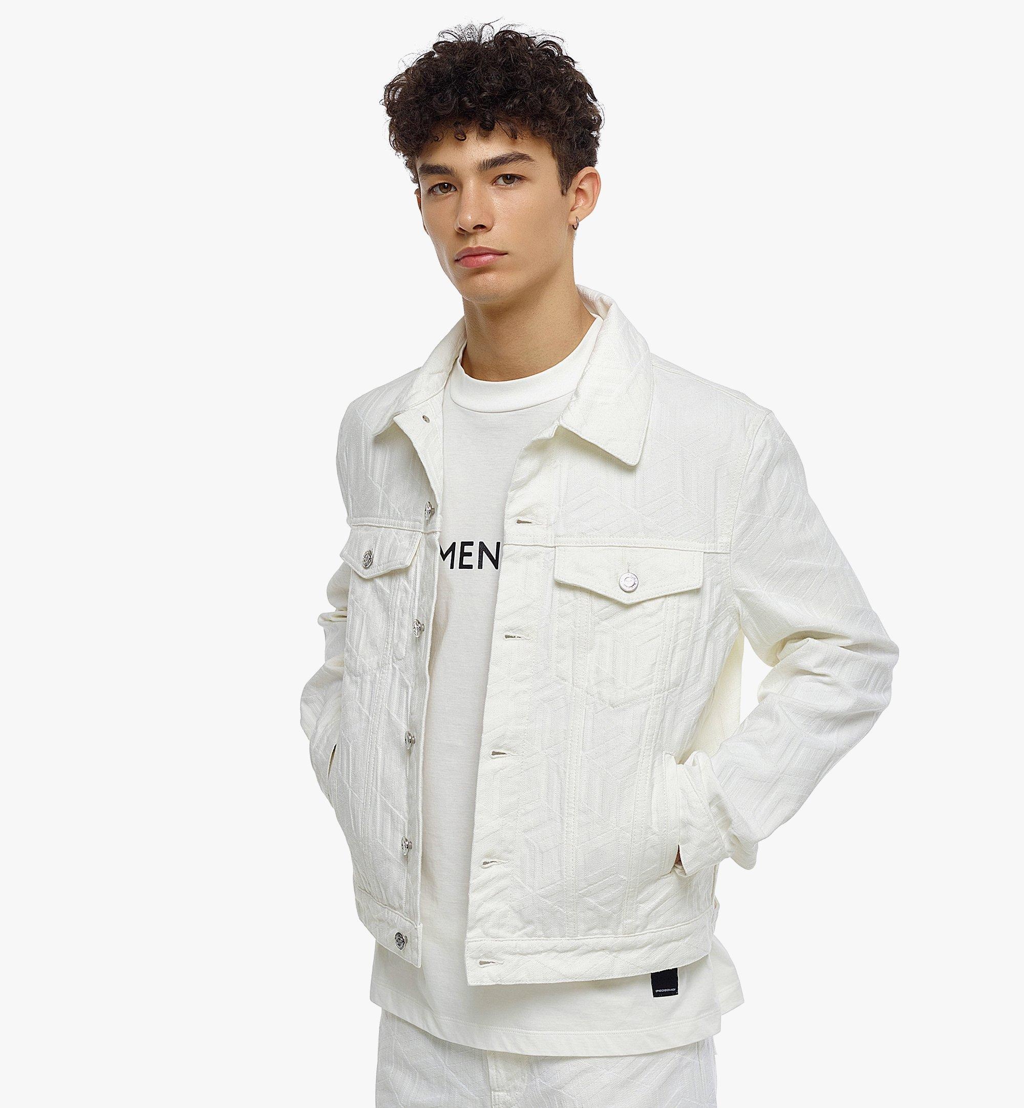 Men’s Cubic Monogram Denim Jacket in Sustainable Cotton - 5