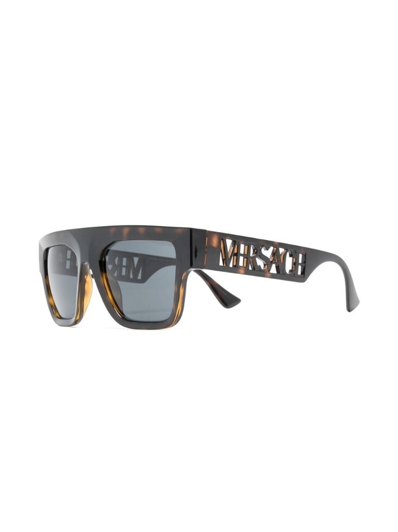 logo-detail square-frame sunglasses - 2