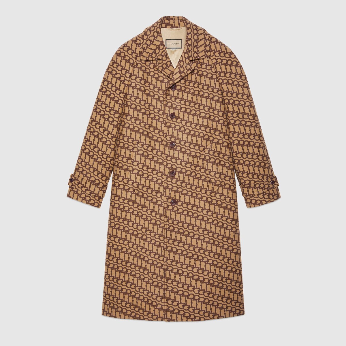 Gucci 100 Horsebit print coat - 1