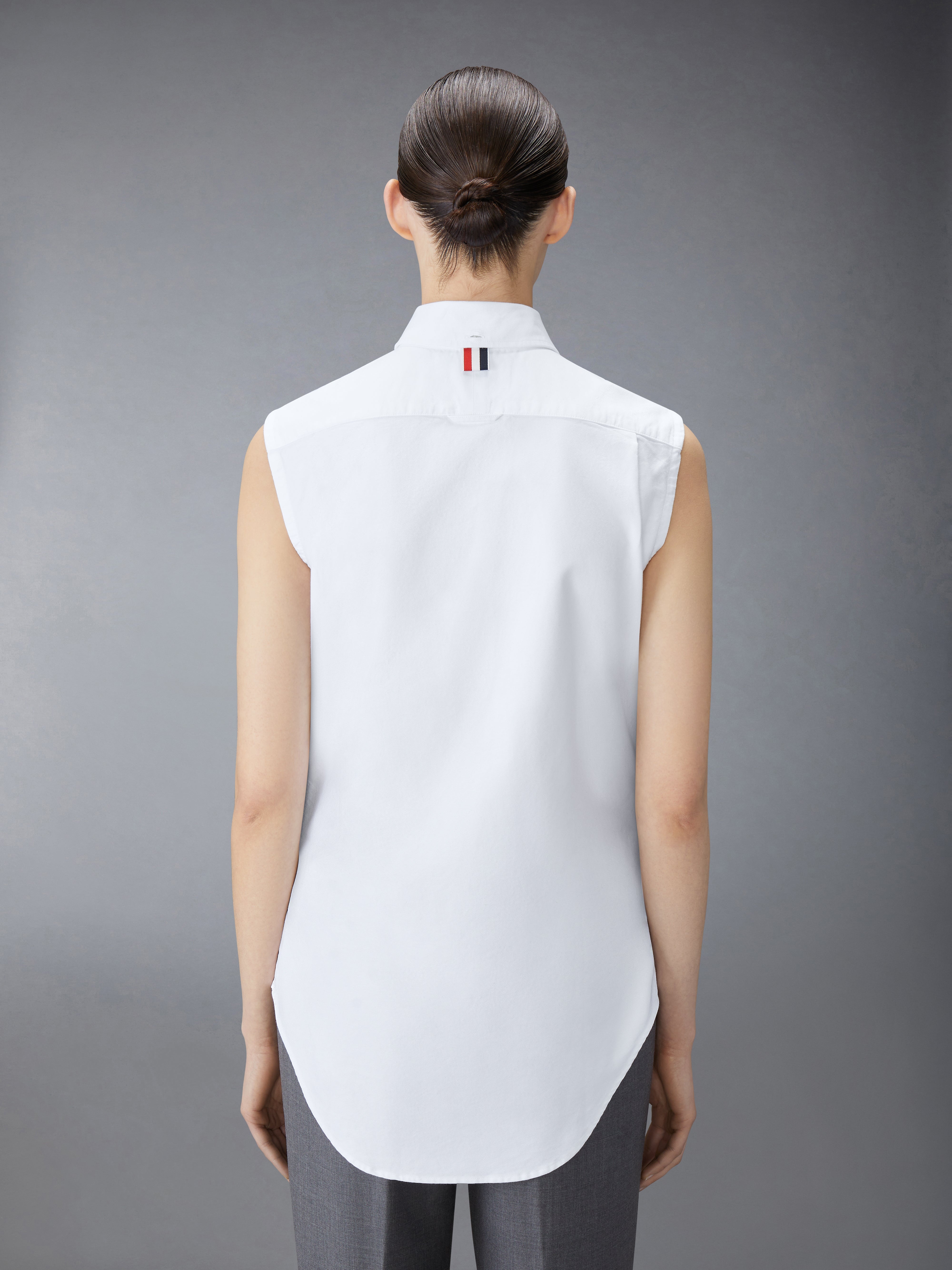 OXFORD CLASSIC SLEEVELESS SHIRT - 4