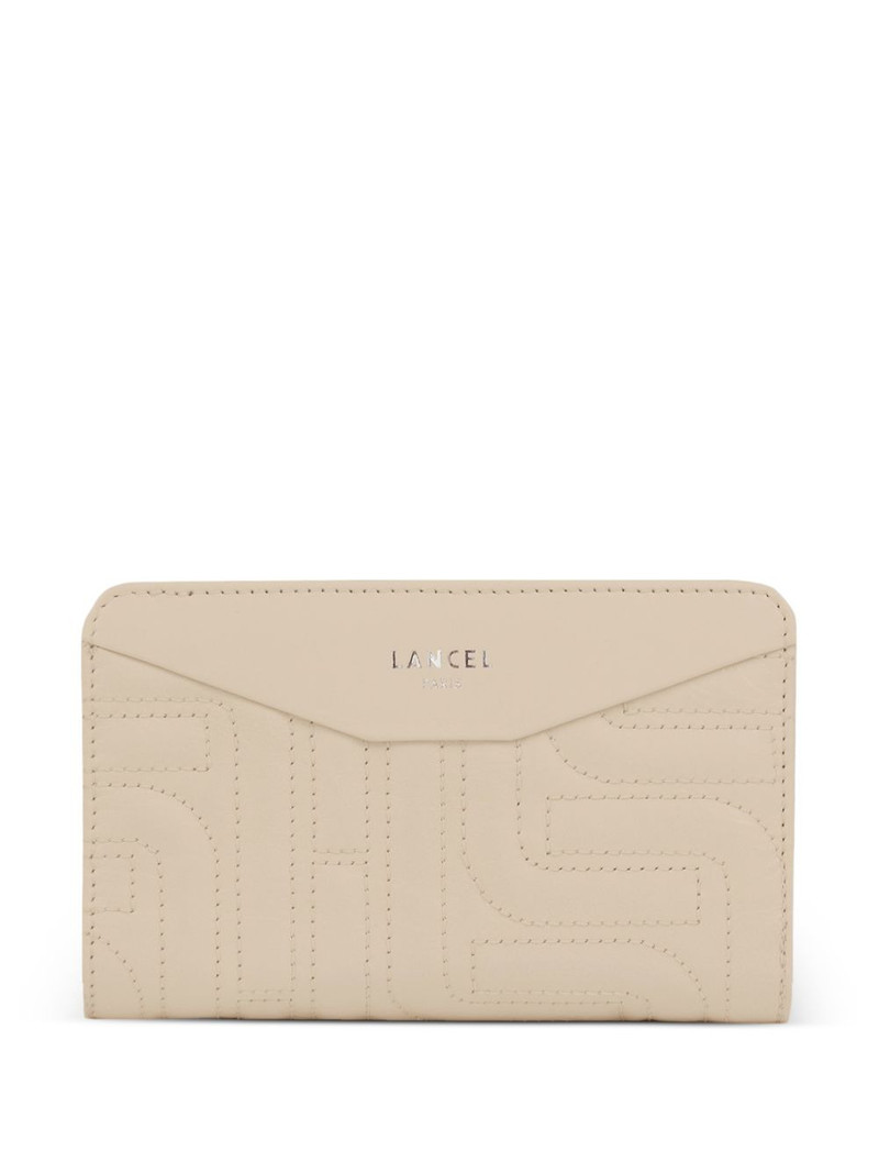 zipped quilted compact wallet 1