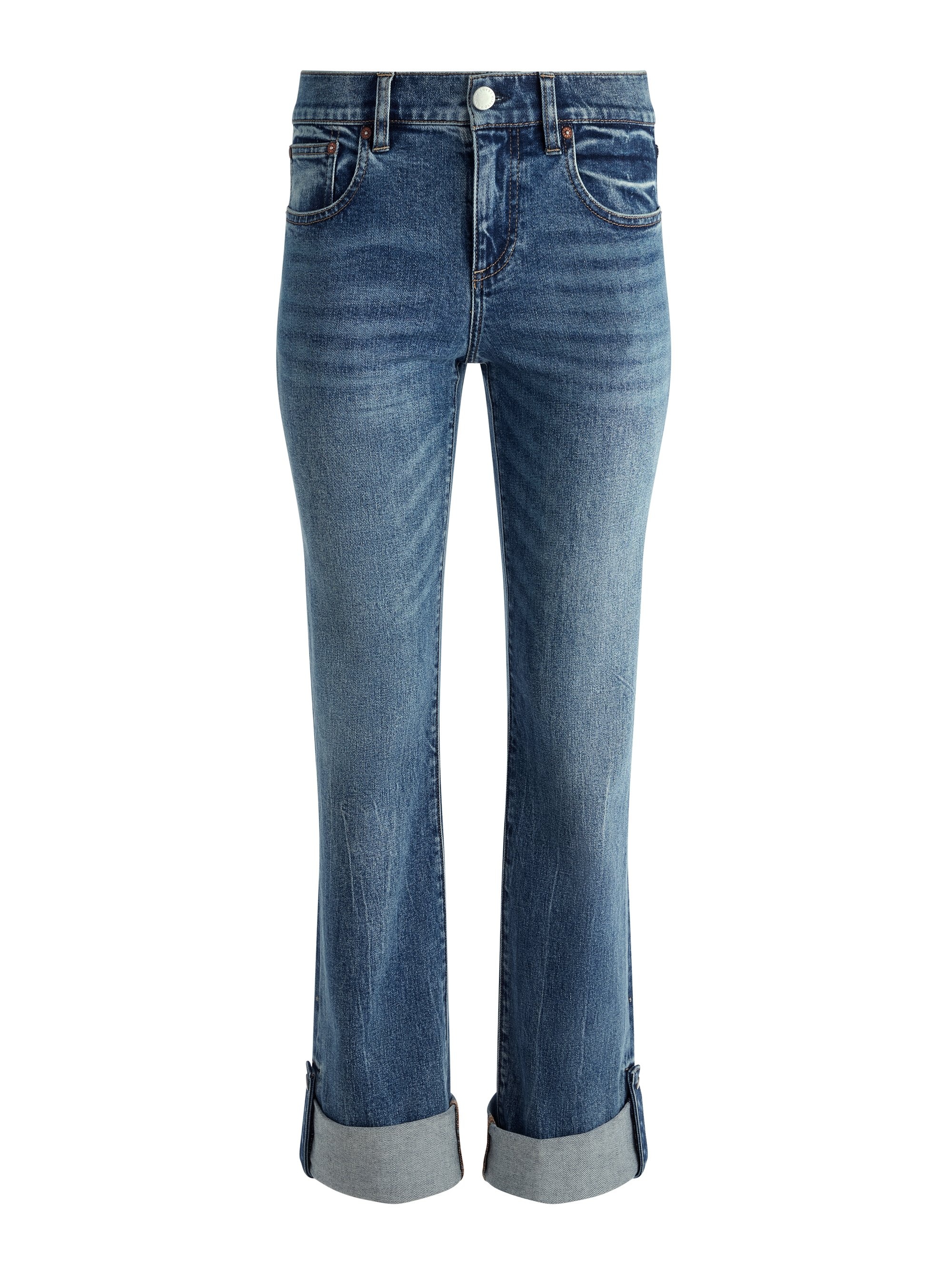 ABILENE LOW RISE CUFFED JEAN WITH SNAPS - 1