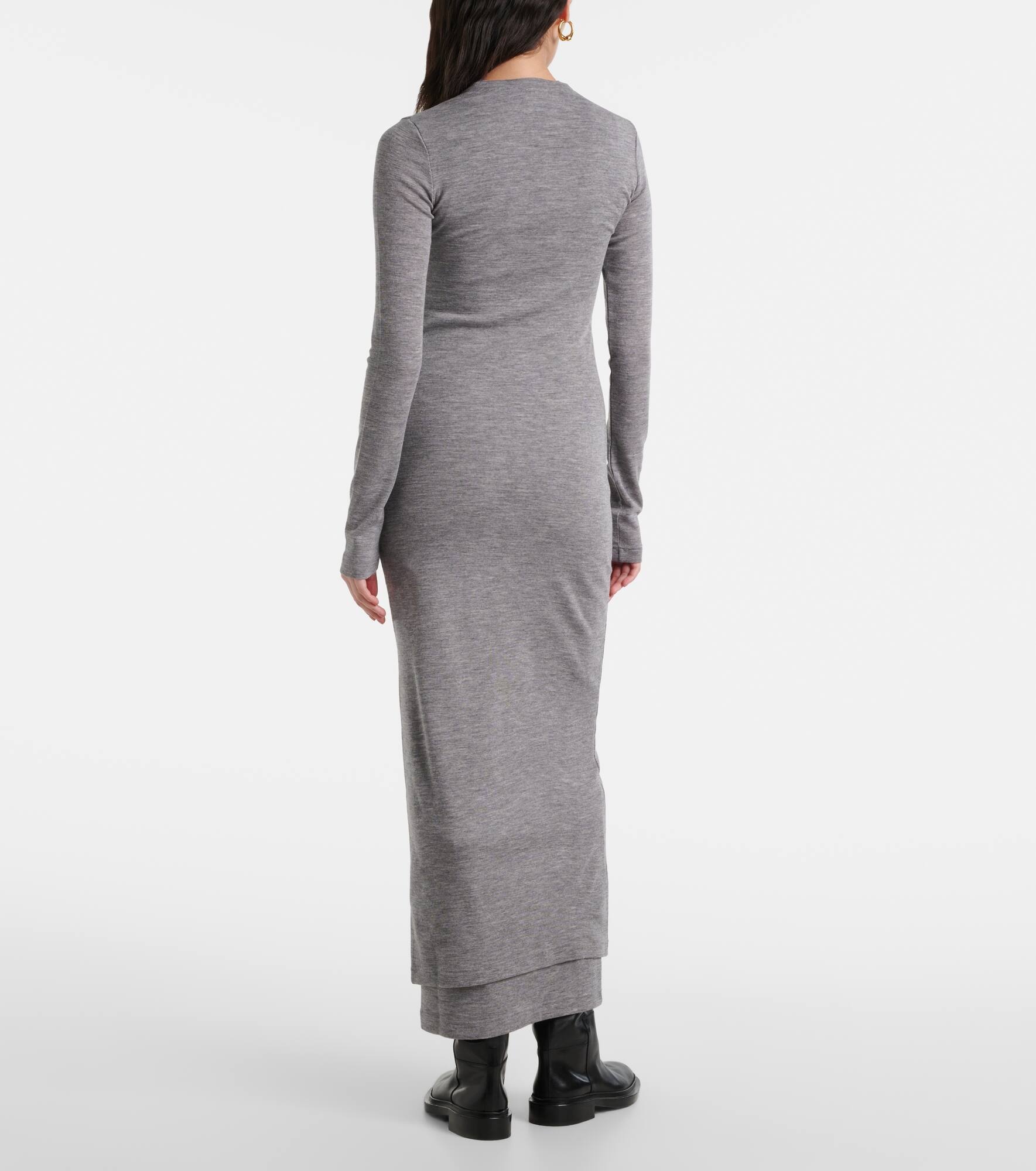 Virgin wool midi dress - 3