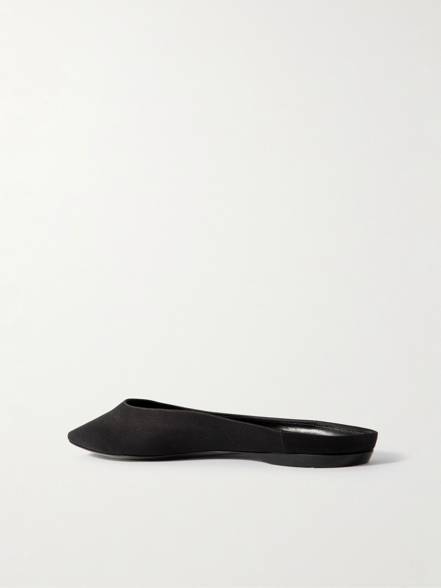 Lido satin-crepe slippers Black - 3